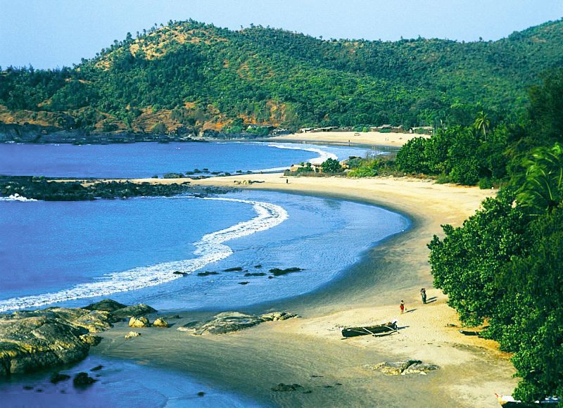 Romantic honeymoon couple holiday destination scenery