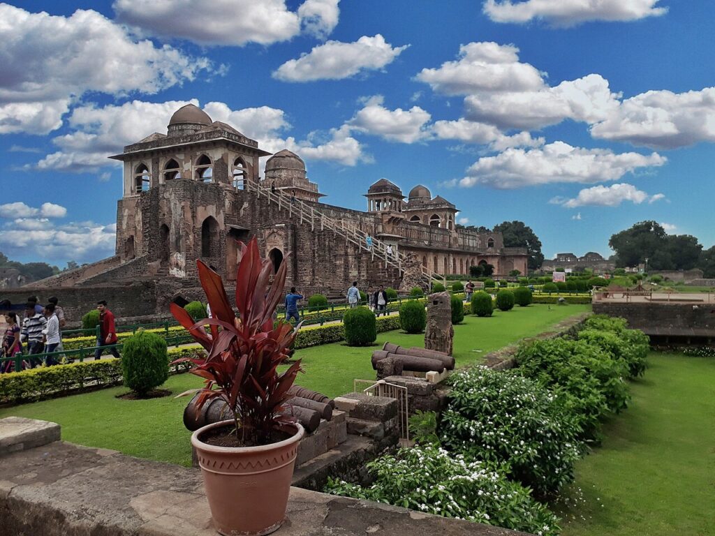 Jahaz Mahal historic monument in Mandu Madhya Pradesh