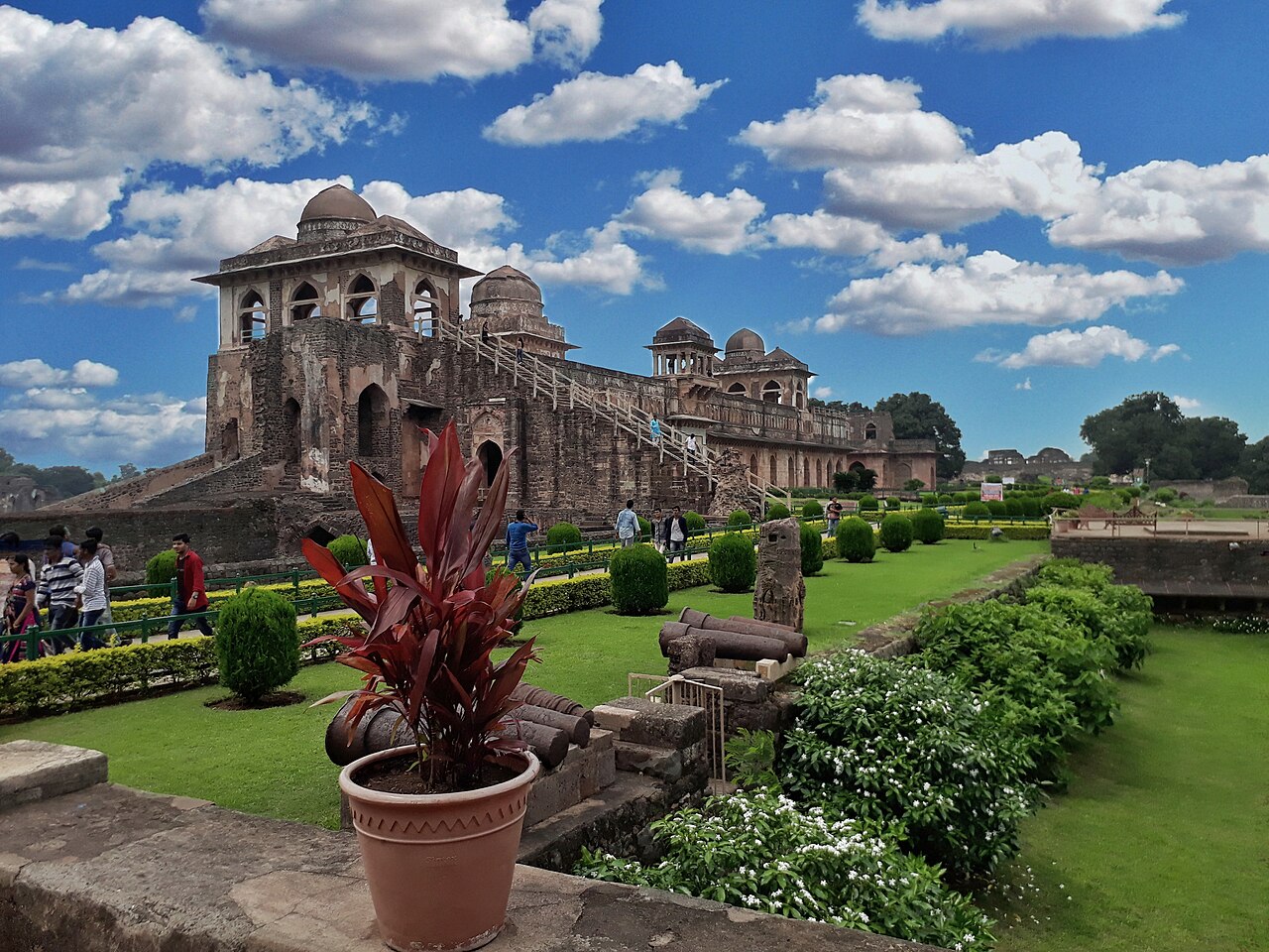 Jahaz Mahal historic monument in Mandu Madhya Pradesh