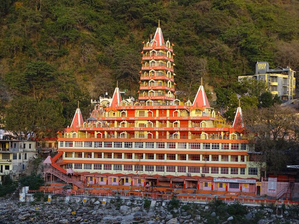 Ganga river rafting and Laxman Jhula bridge in Rishikesh Uttarakhand