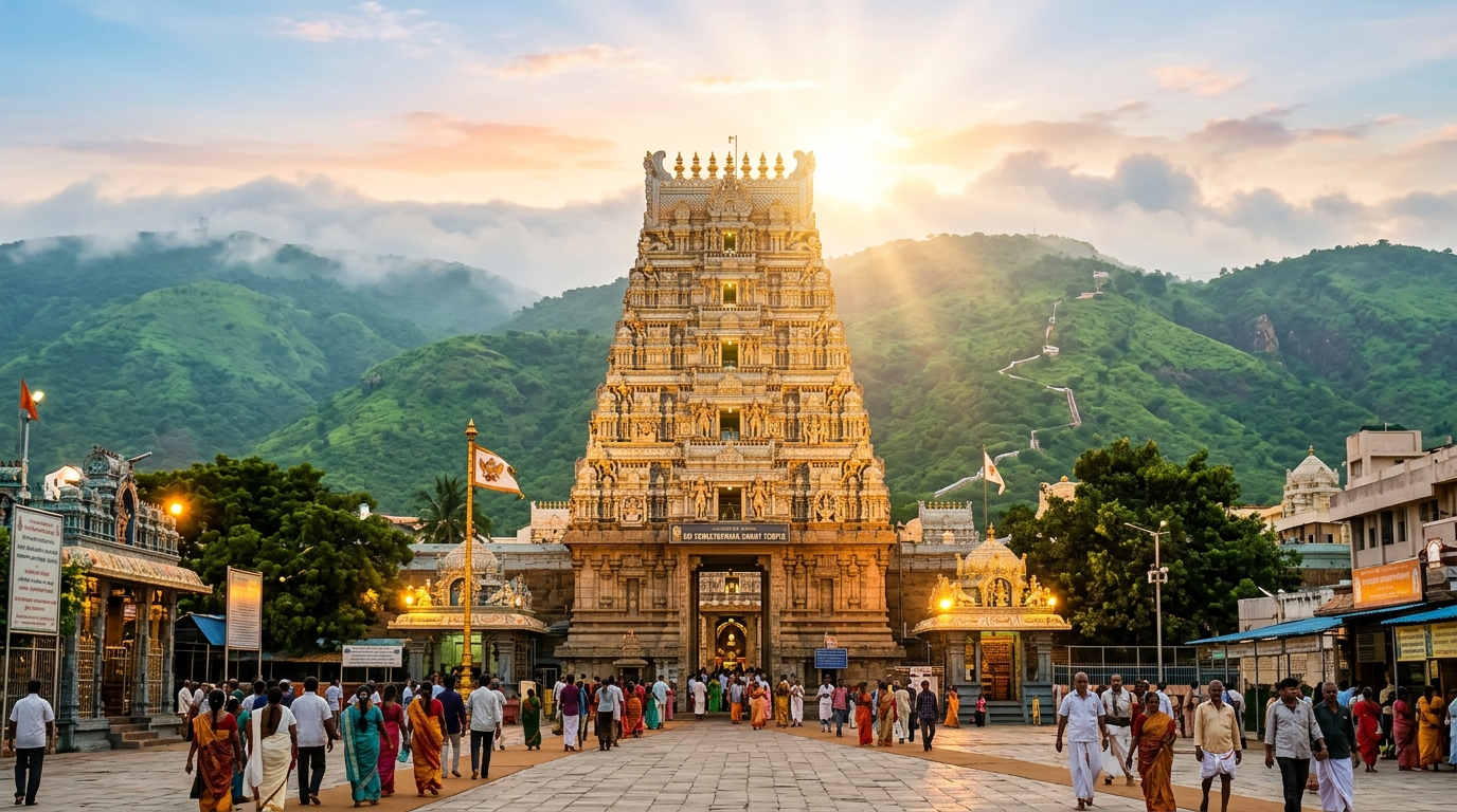 Indore to Tirupati Balaji Tour Package: Flights, Quick Darshan Tickets & Hotels