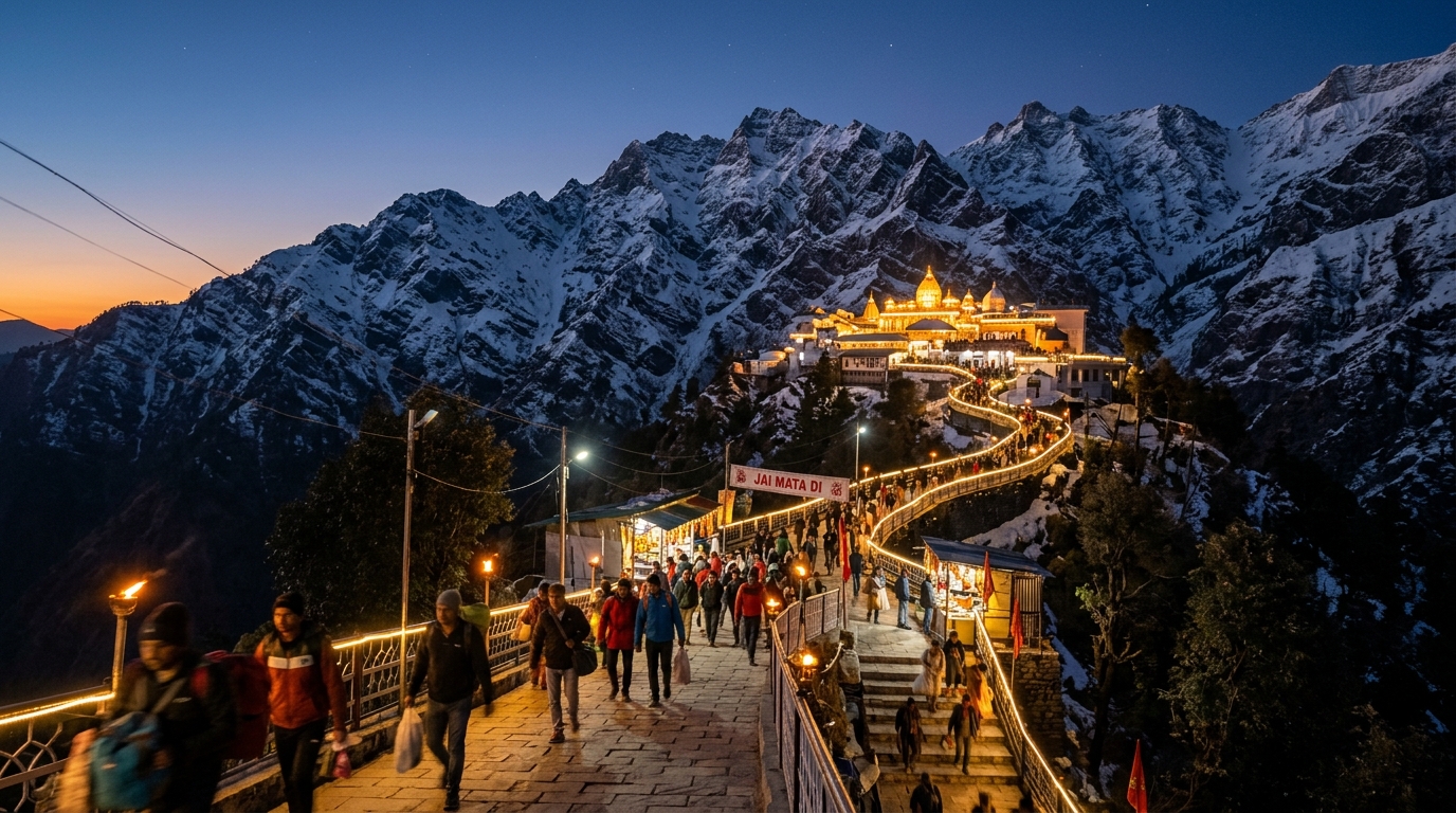 Planning Indore to Vaishno Devi Tour: Trains, Helicopters & Katra Hotel Booking