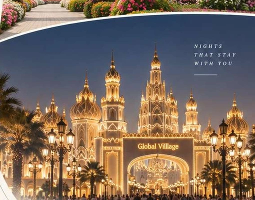 Dubai Global Village at Night
