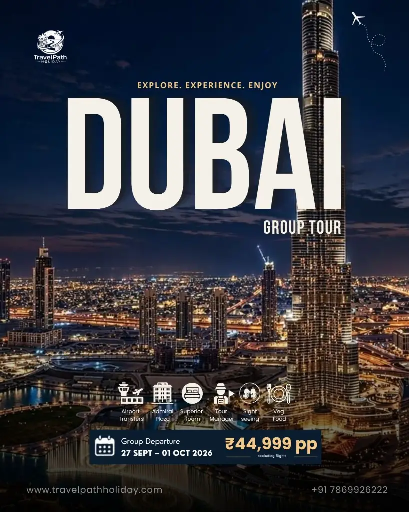Dubai Group Tour from Mumbai, Delhi & Ahmedabad: Direct Flights & Pure Veg Dining